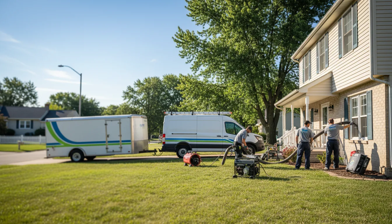 Flooded Basement Restoration And Cleanup With Repair in Belle Center, OH near me